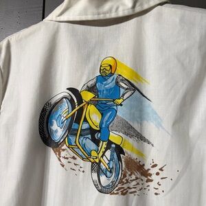 Vintage Motorcycle Print Tee! My Grandfathers old tees! Never worn! 70’s